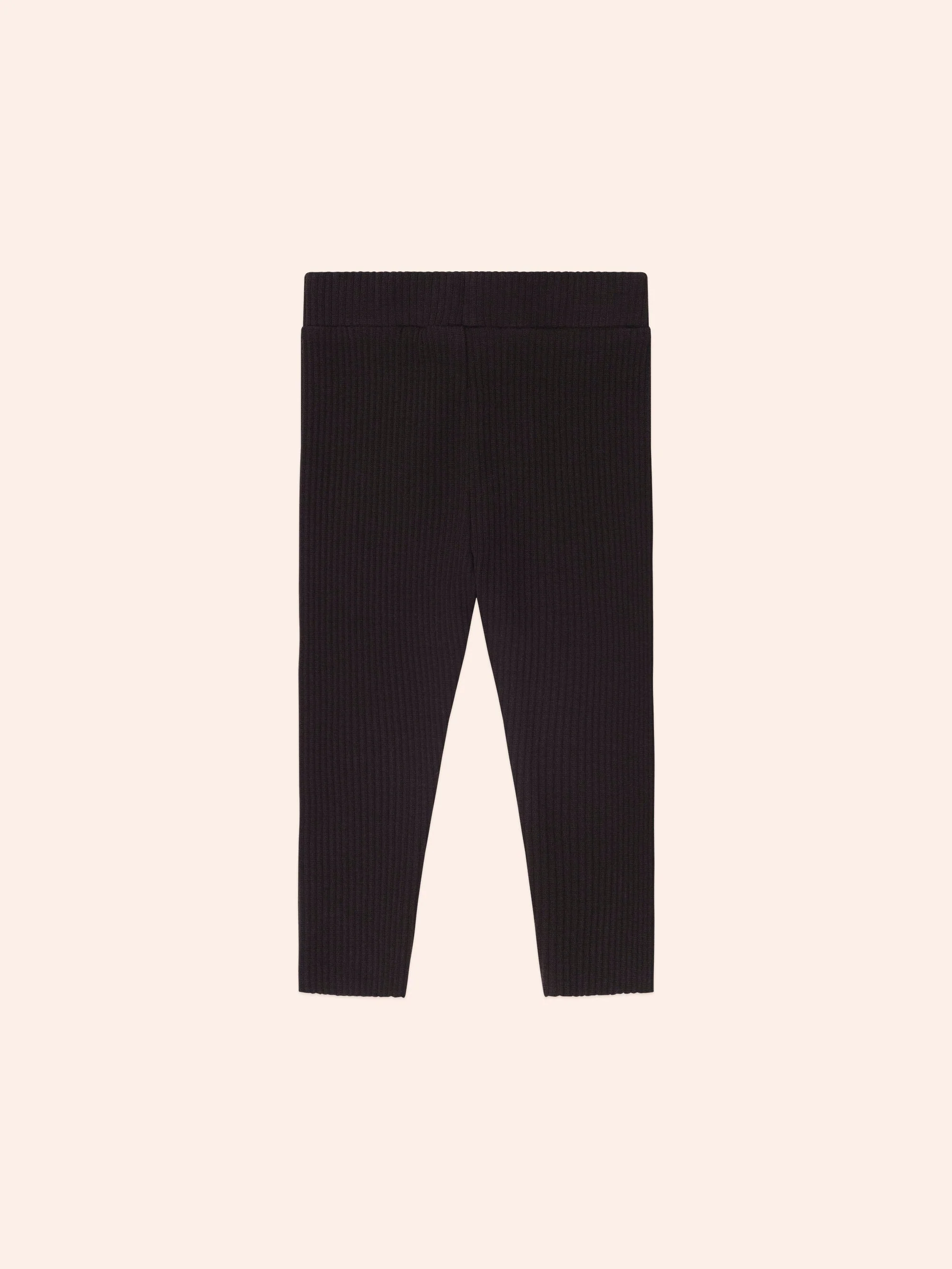 Black Ribbed Legging - Image 3