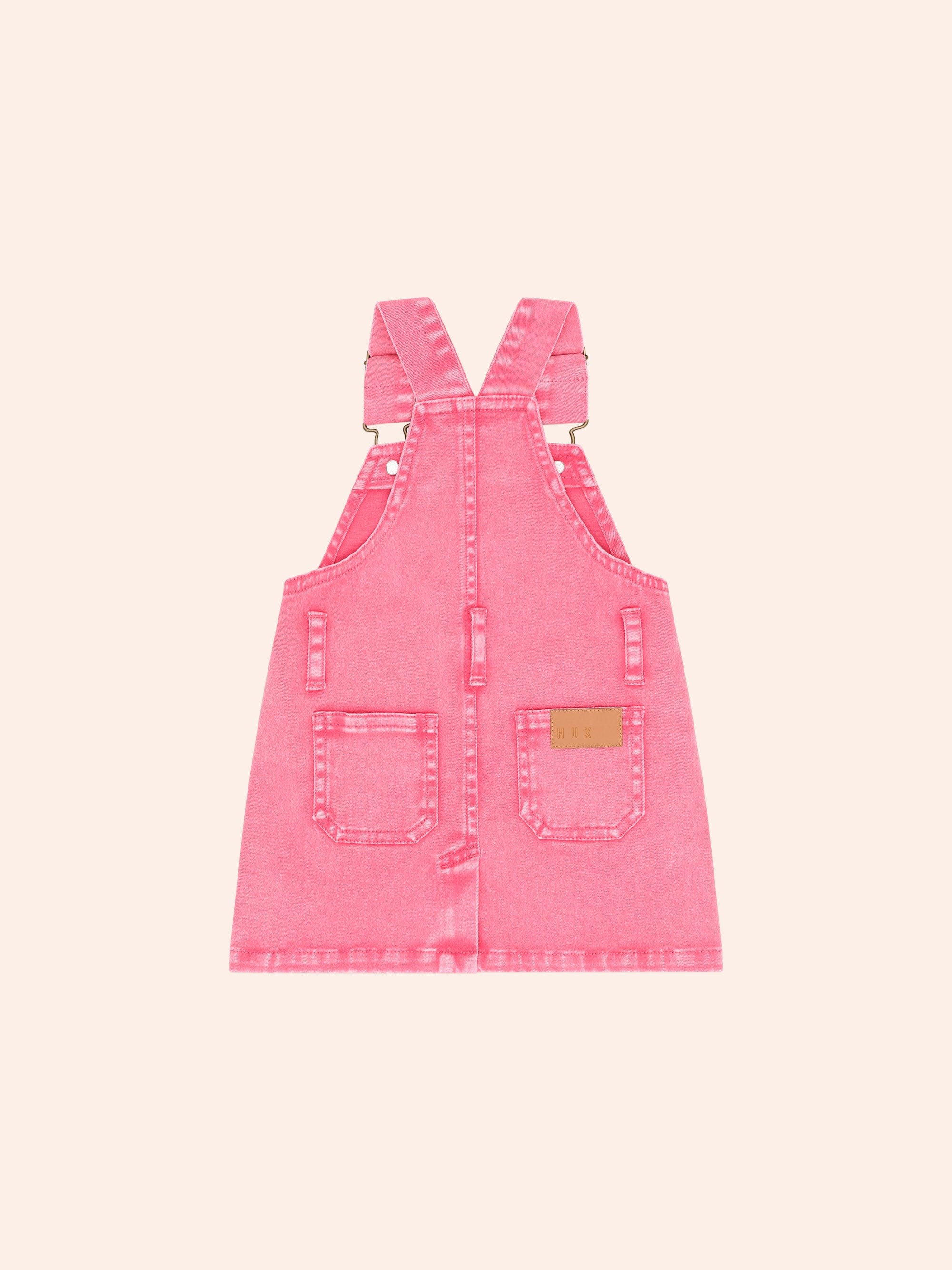 Cherry Garment Dyed Pinafore - Image 3