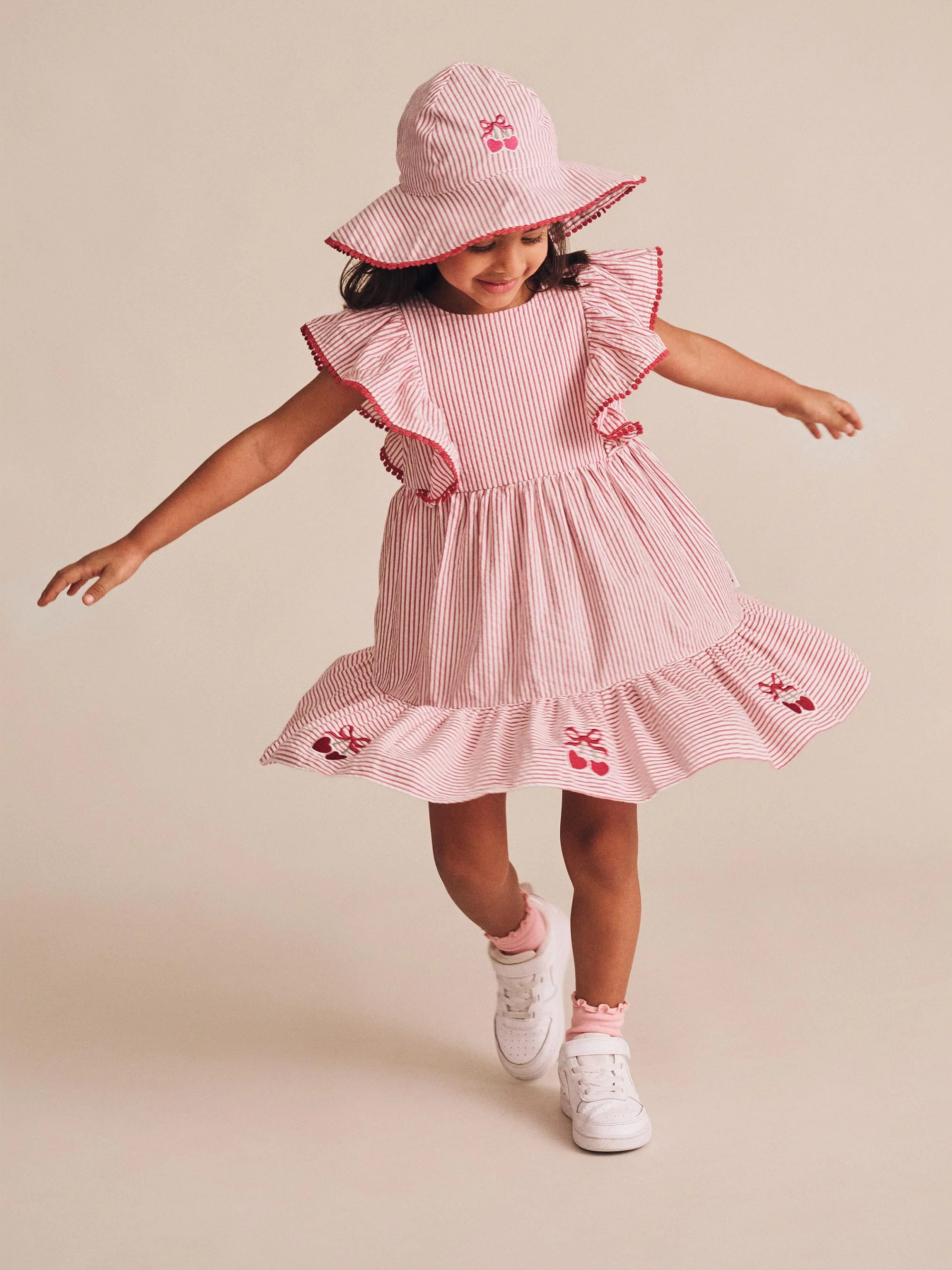 Cherry Pie Stripe Dress - Image 6