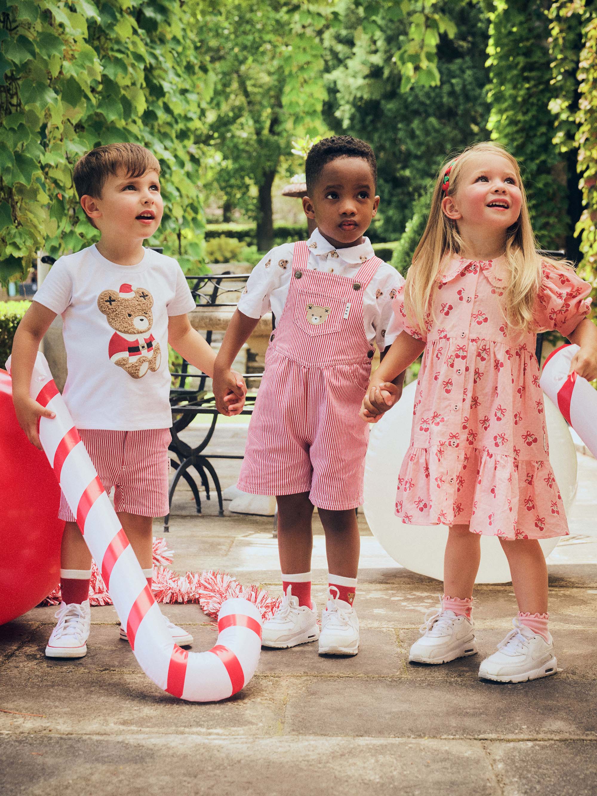 Chill Red Stripe Short Overalls - Image 7