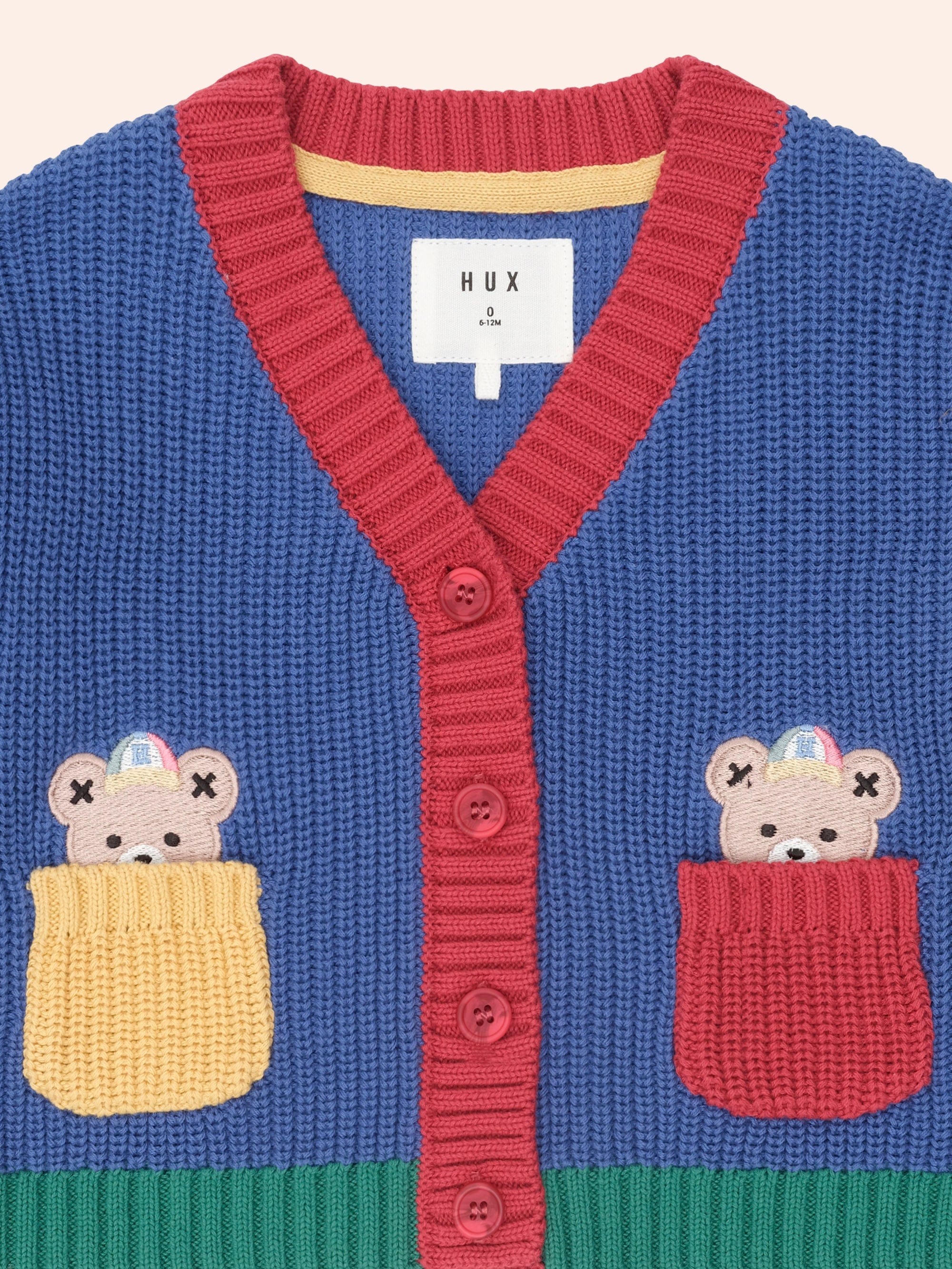 Colour Block Varsity Hux Cardi - Image 3