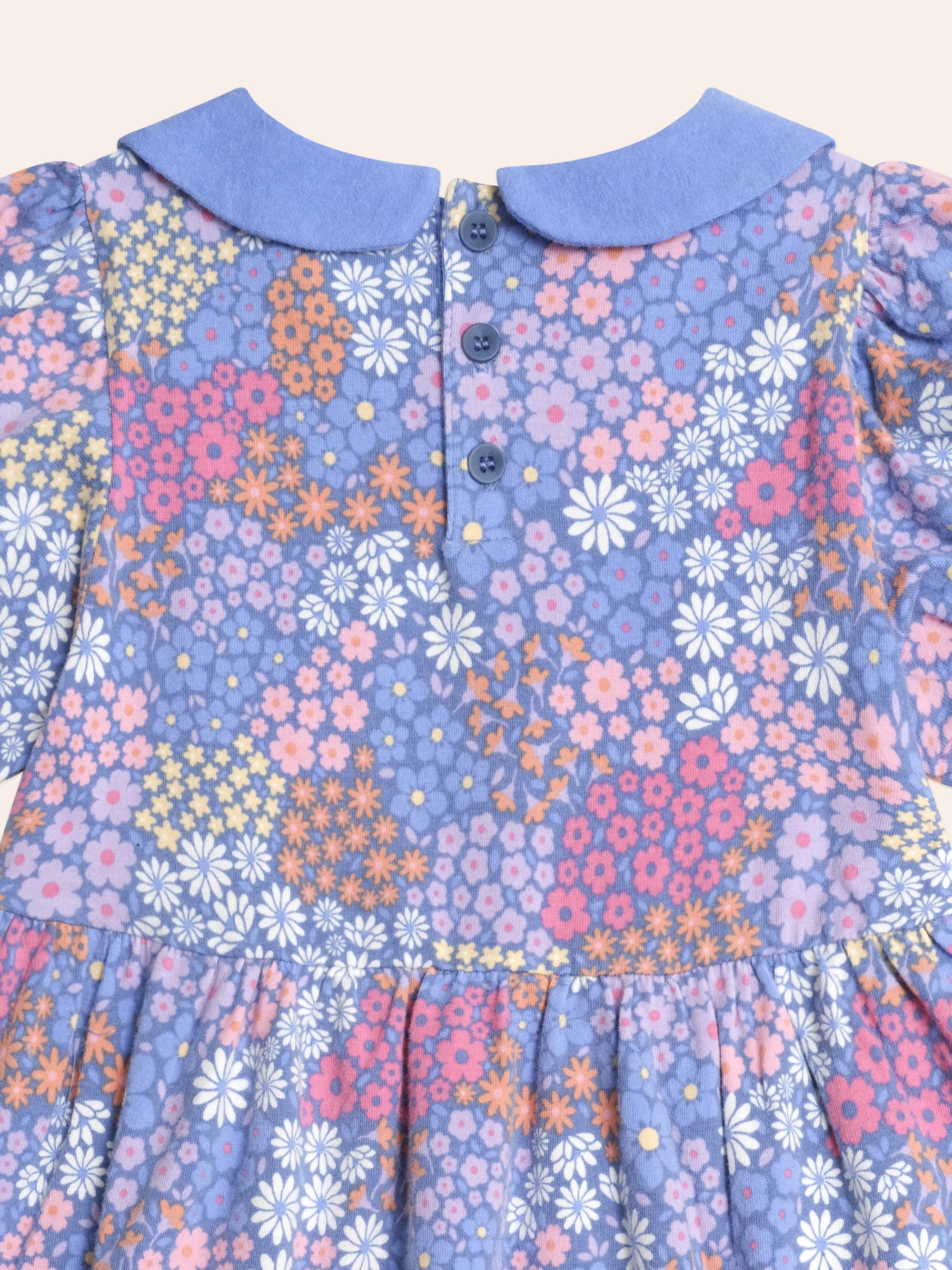 Floral Bloom Puff Sleeve Dress - Image 6