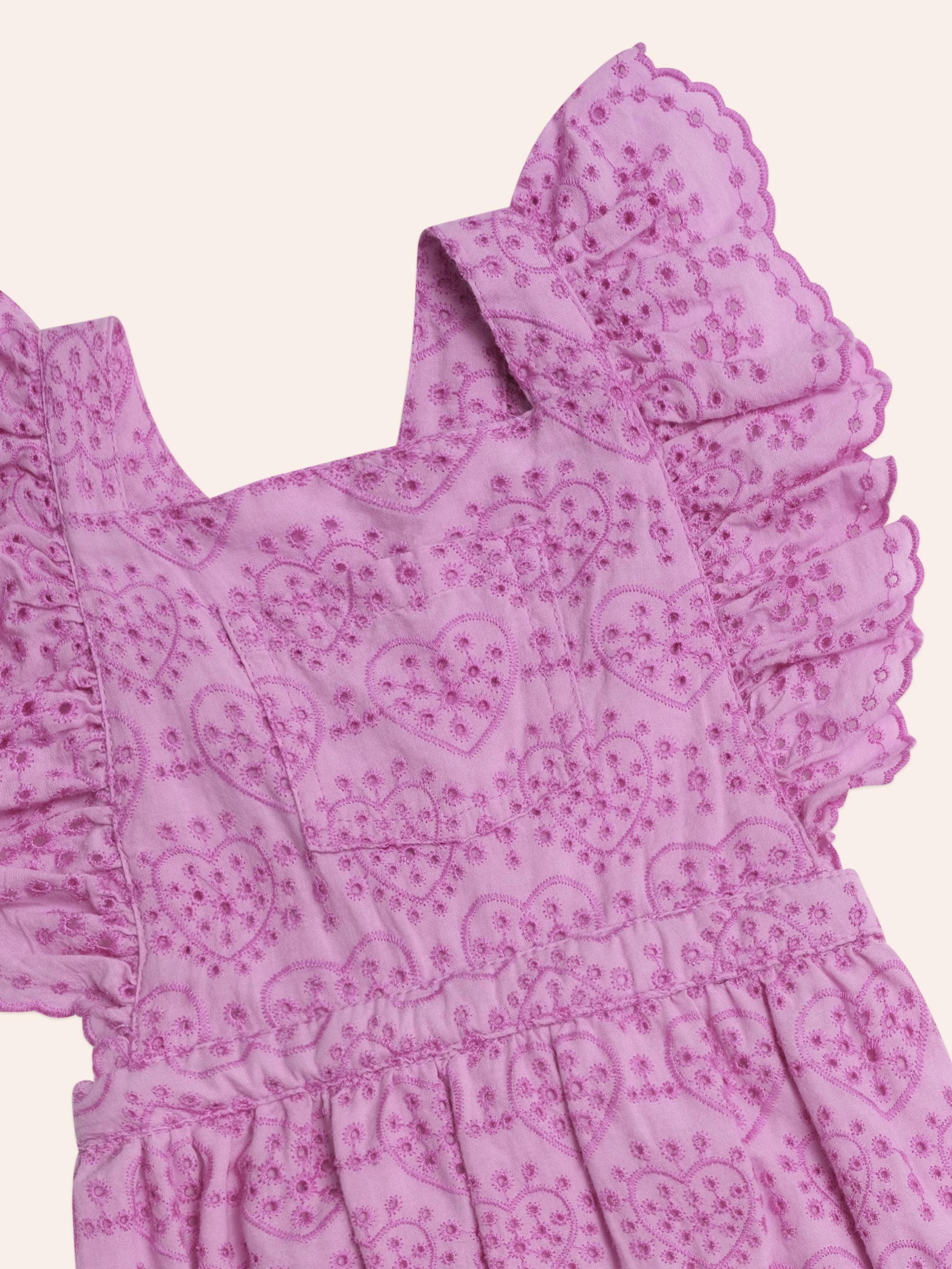 Frilly Broderie Playsuit - Image 4