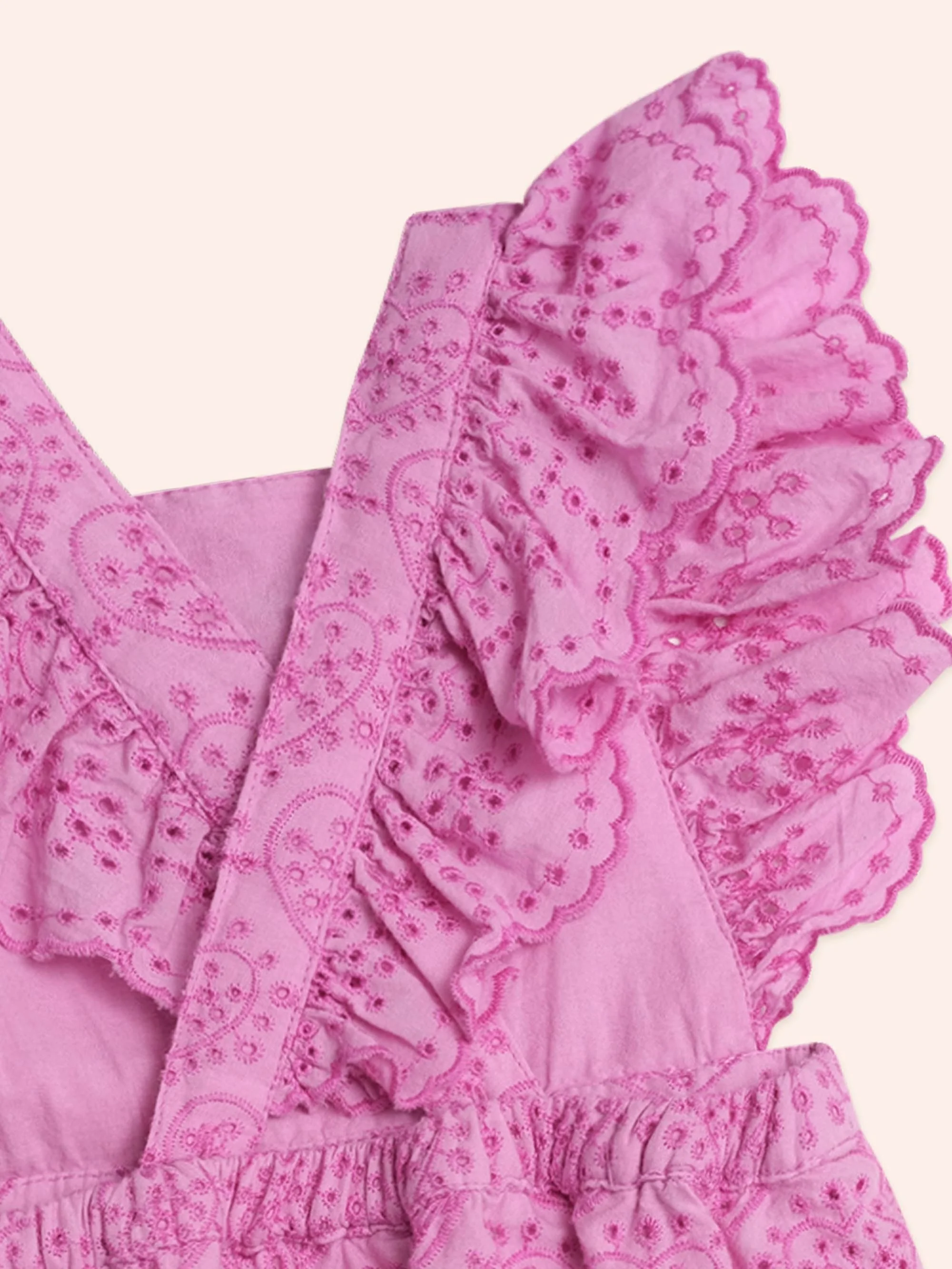 Frilly Broderie Playsuit - Image 5