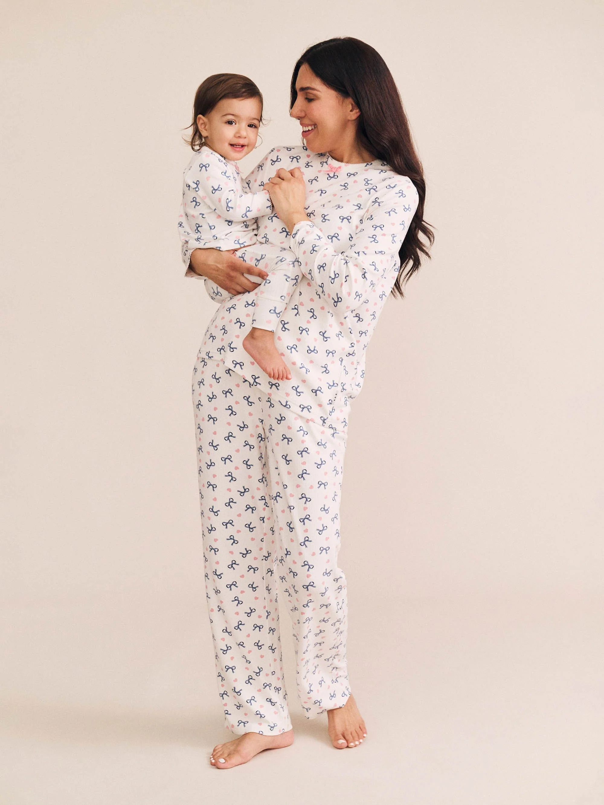 Hearts And Bows Long Sleeve Pj Set - Image 5