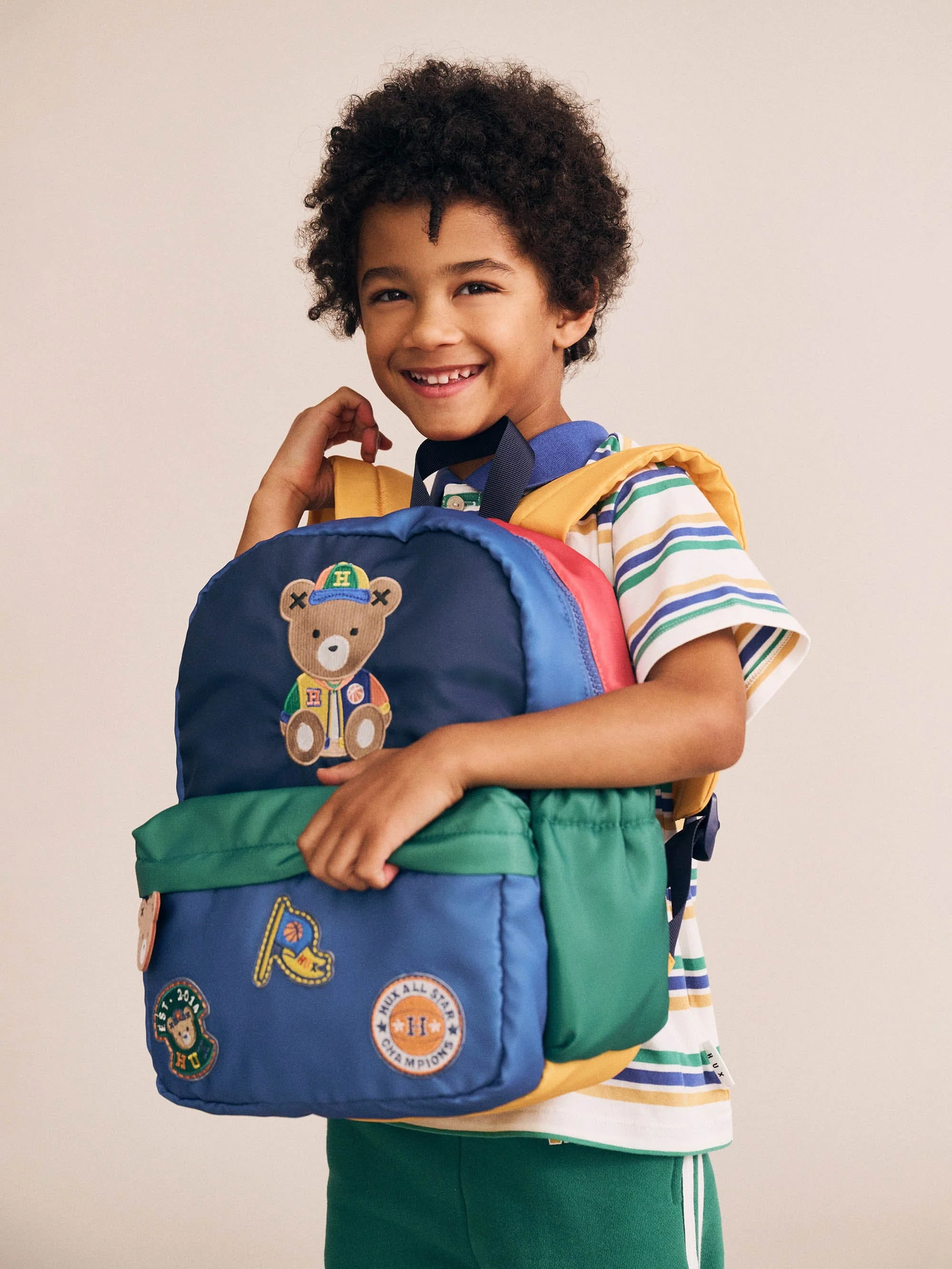 Hux Colour Block Varsity Backpack