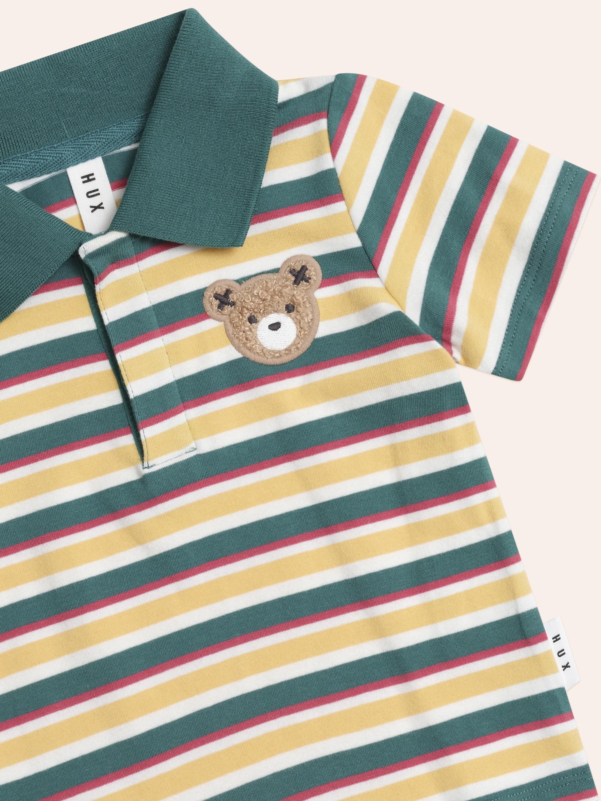 Hux Stripe Polo Tee - Image 4