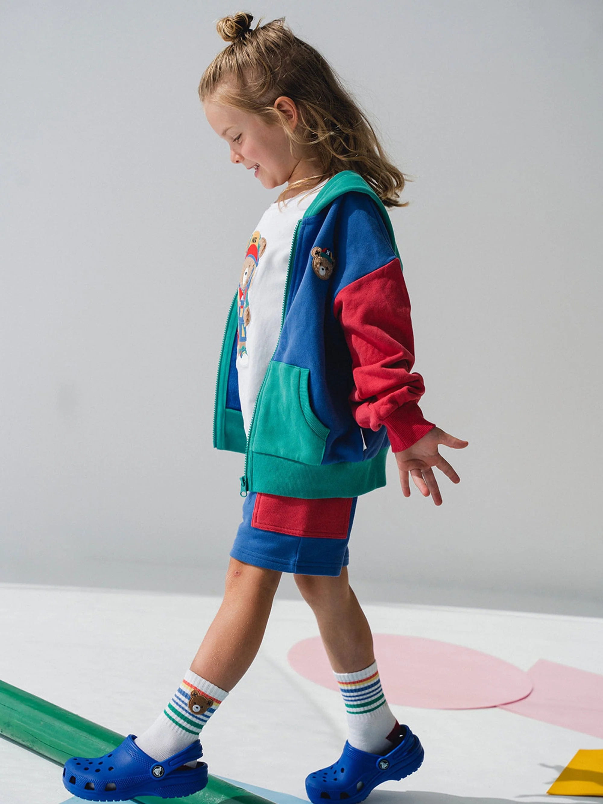Colour Block Pocket Zip Through - Image 2