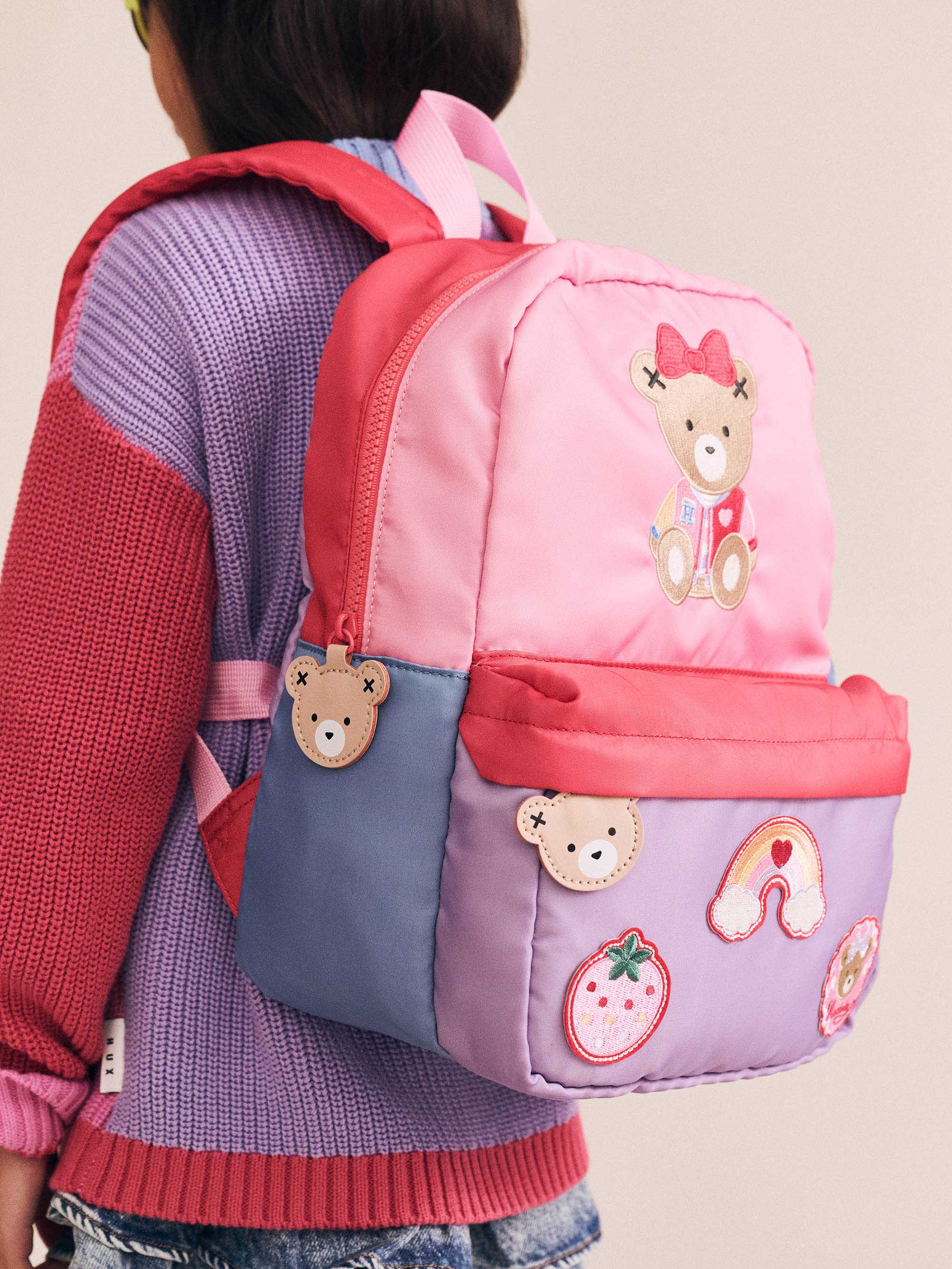 Huxette Colour Block Varsity Backpack - Image 2