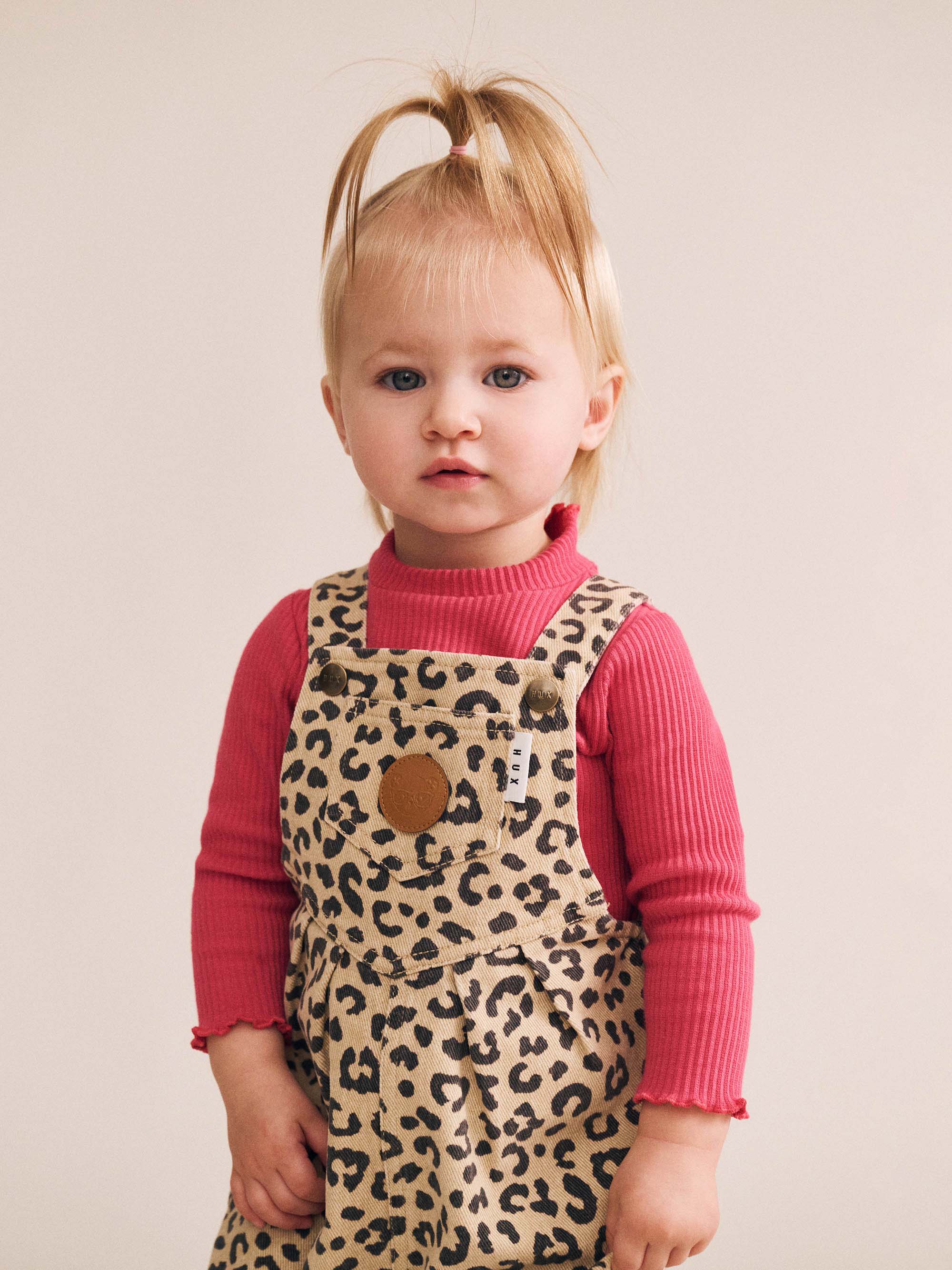Leopard Print Denim Overalls - Image 5