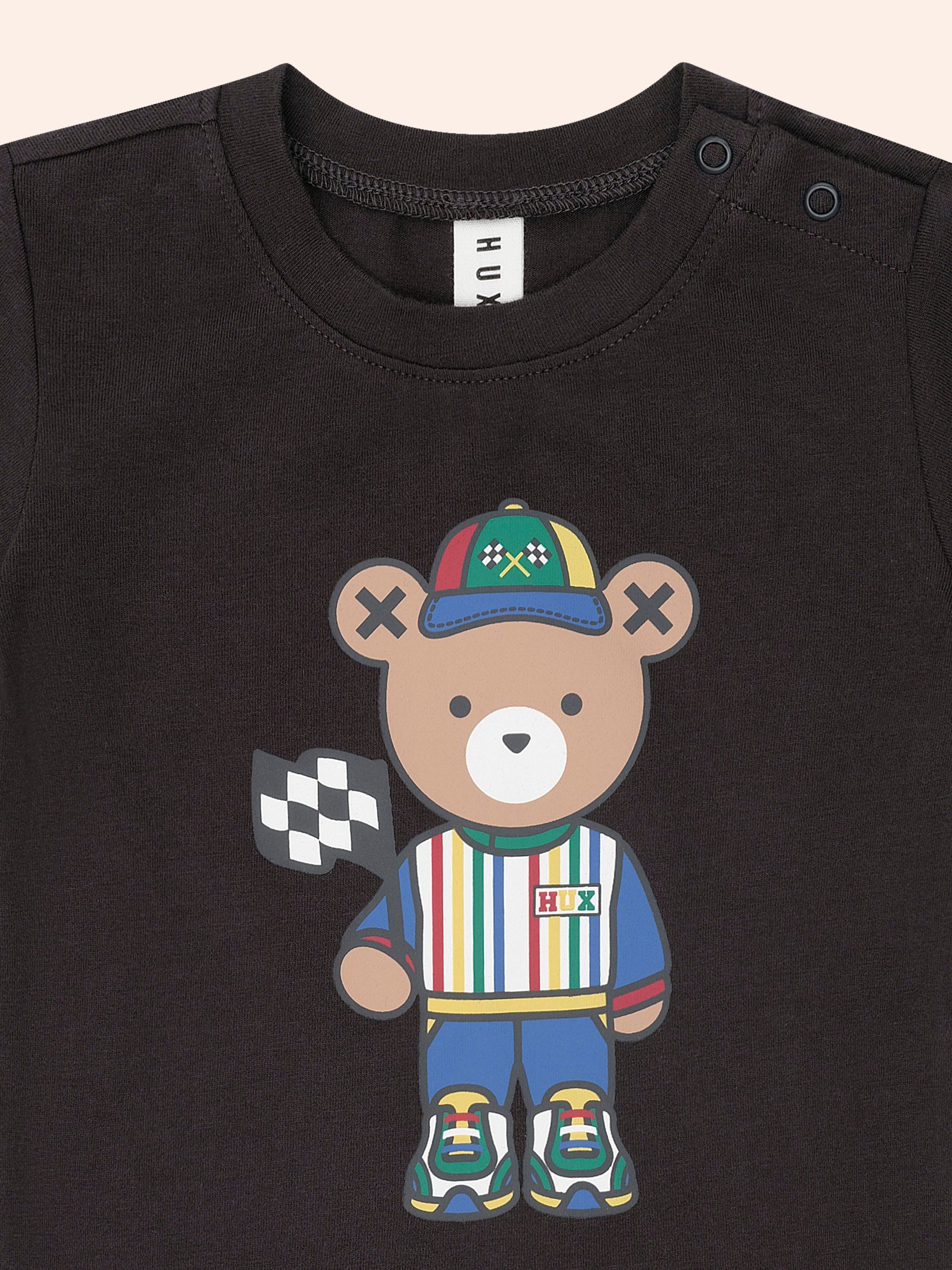 Motosport Hux Black Tee - Image 3