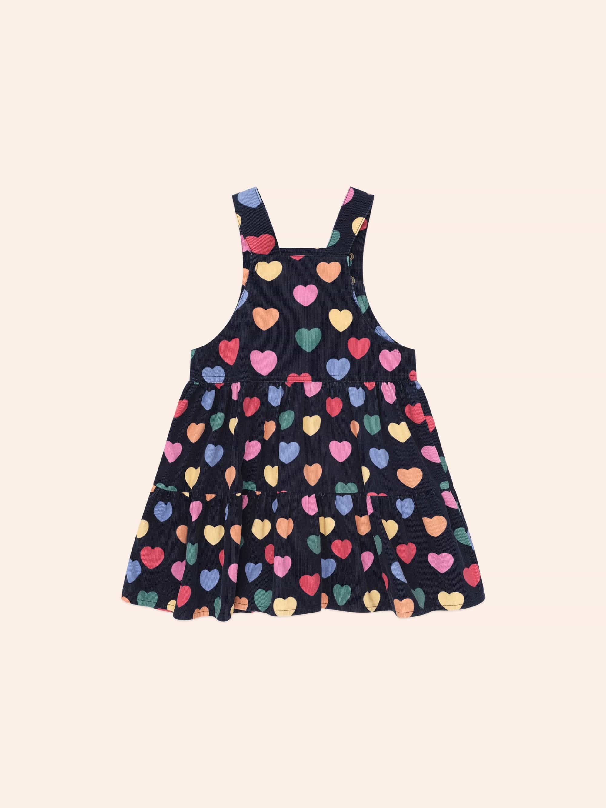 Multi Hearts Cord Pinafore - Image 2