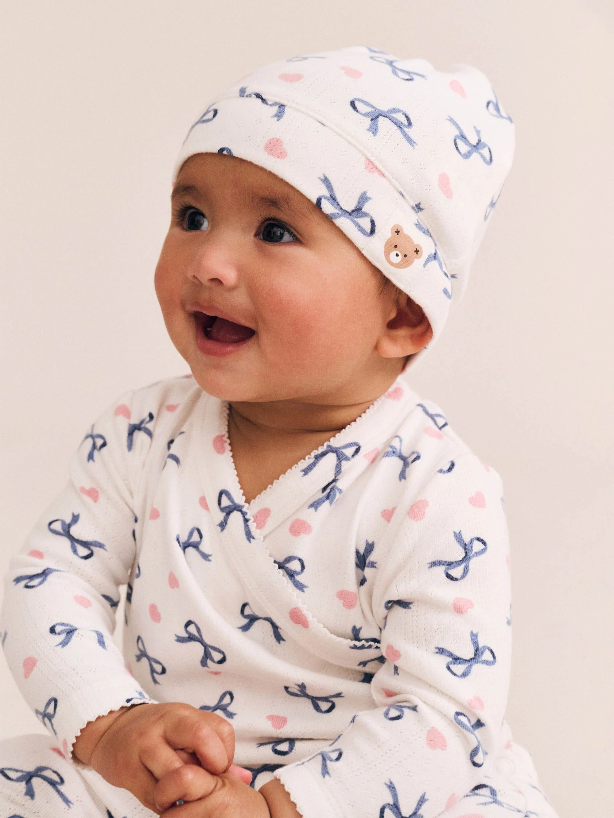 My First Hux Hearts And Bows  Newborn Romper - Image 5