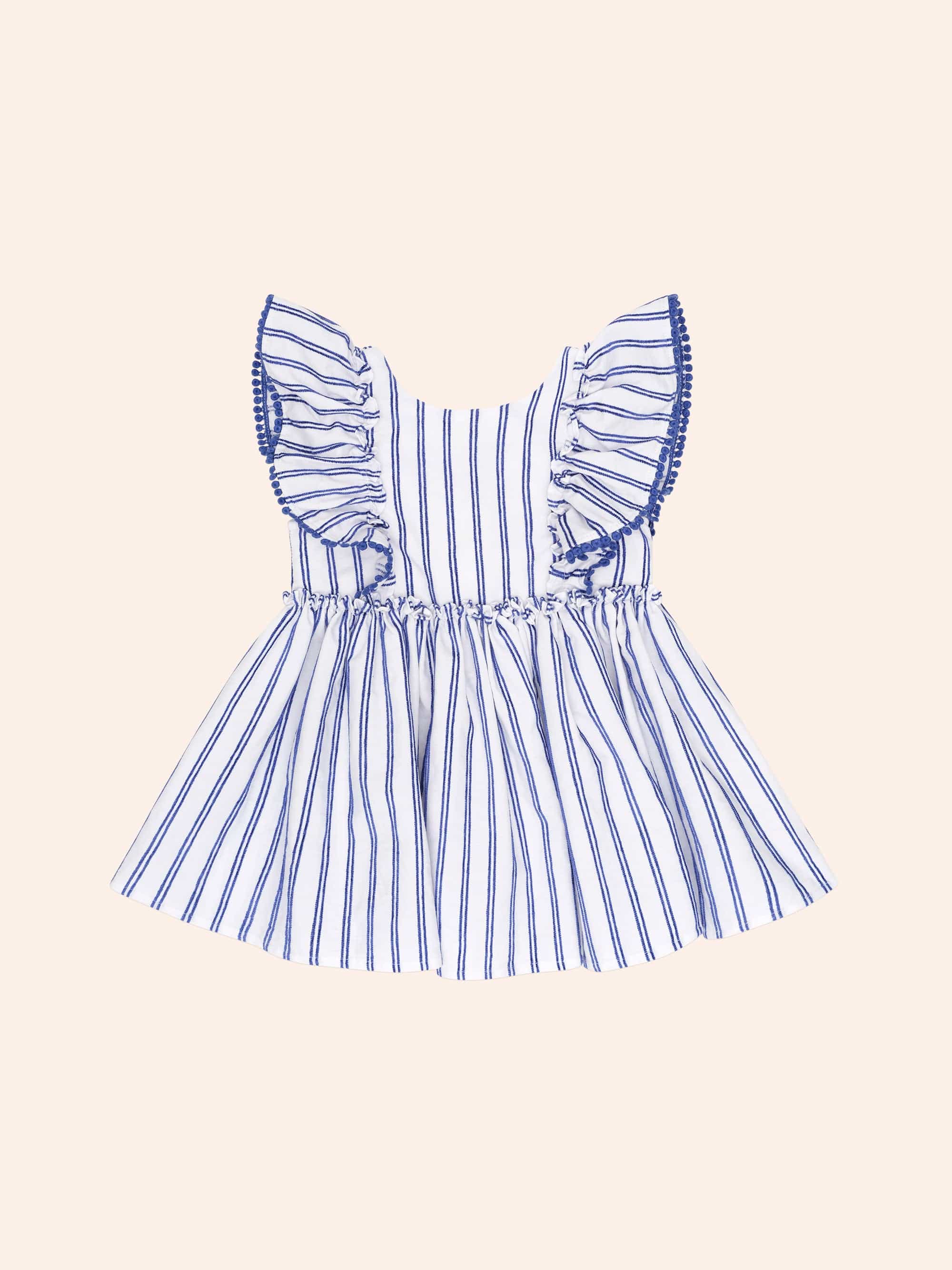 Ocean Stripe Bow Back Dress - Image 2