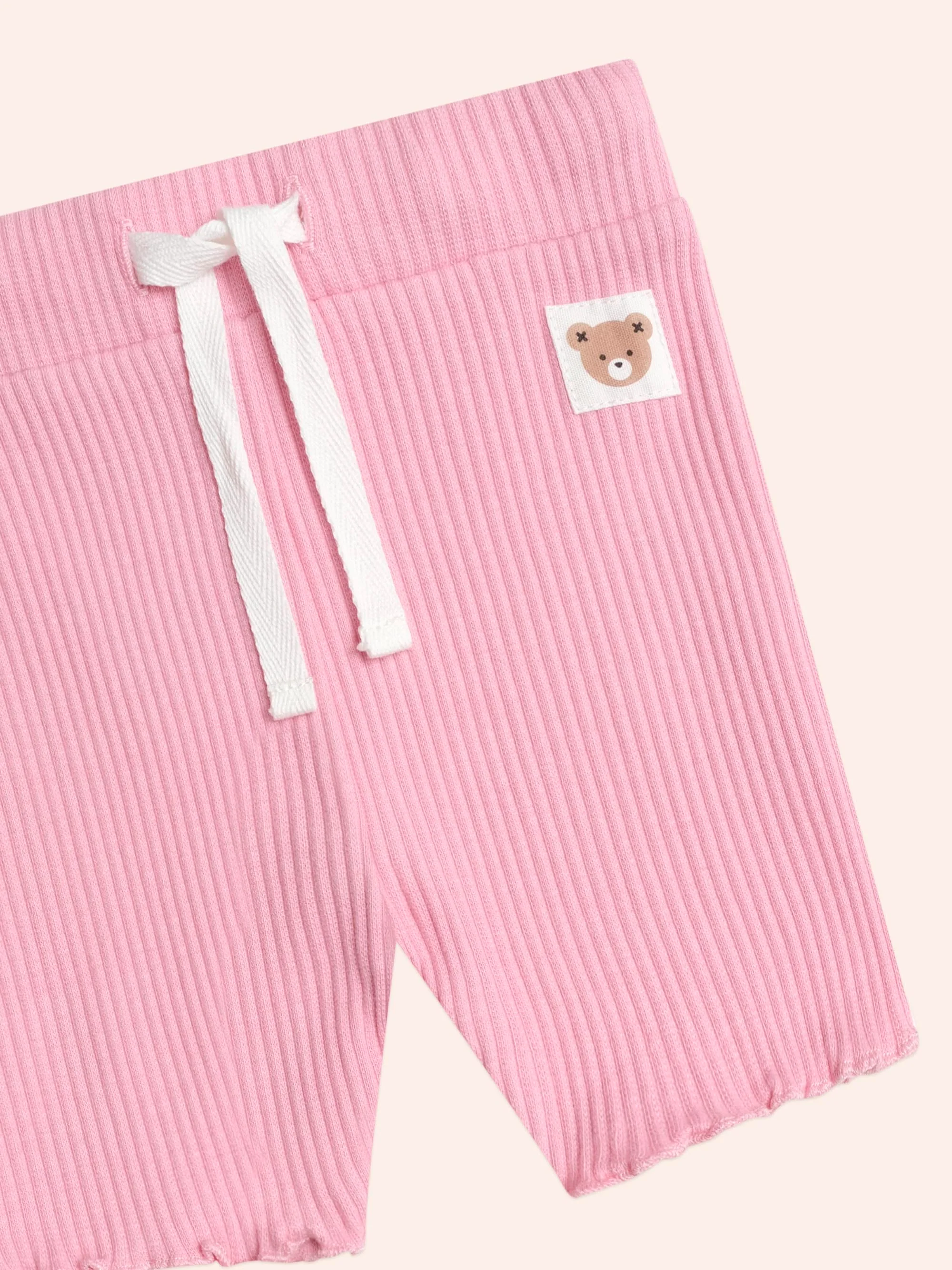 Pink Rib Bike Shortie - Image 4