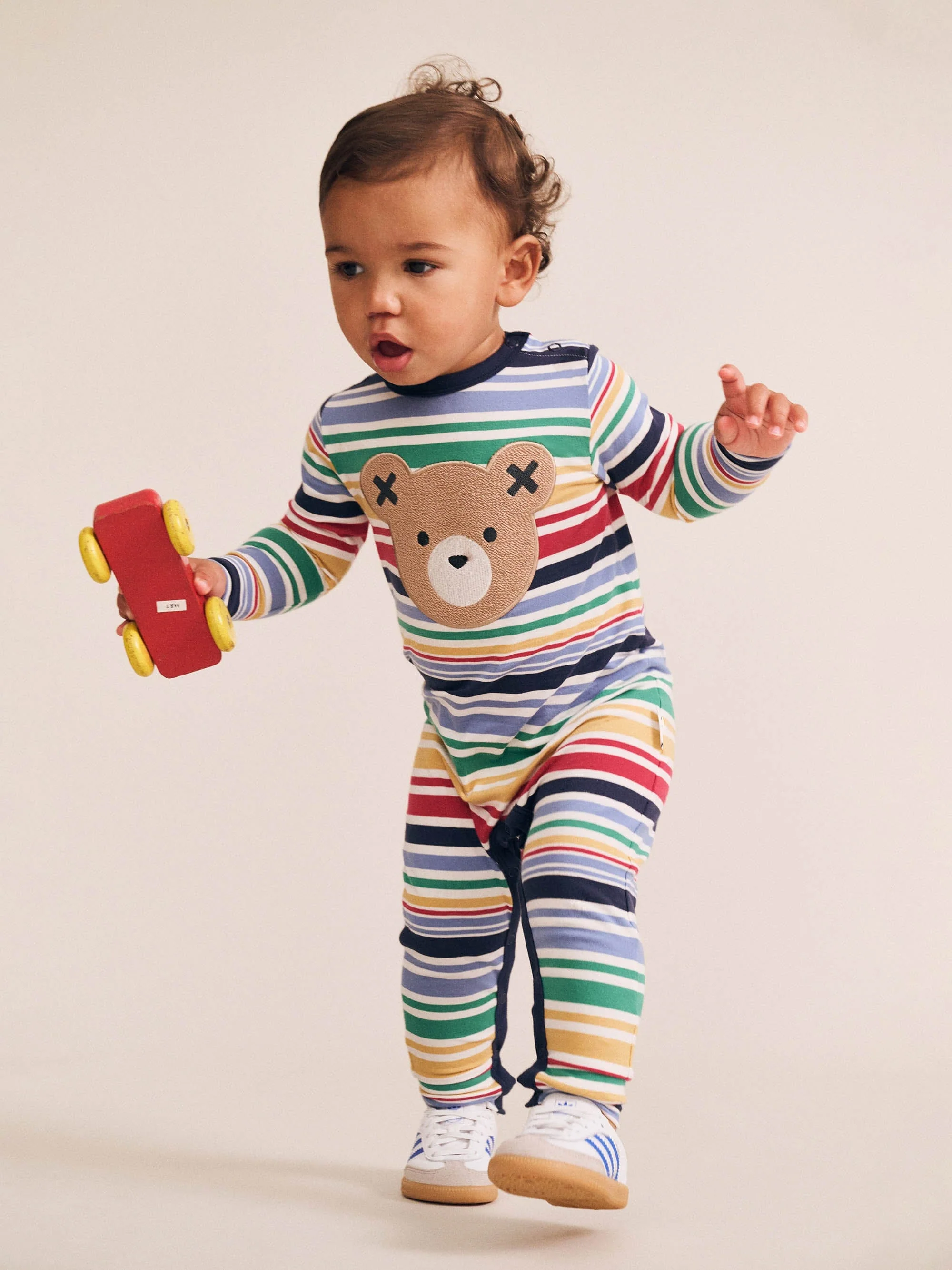 Rainbow Stripe Huxbear Romper - Image 7
