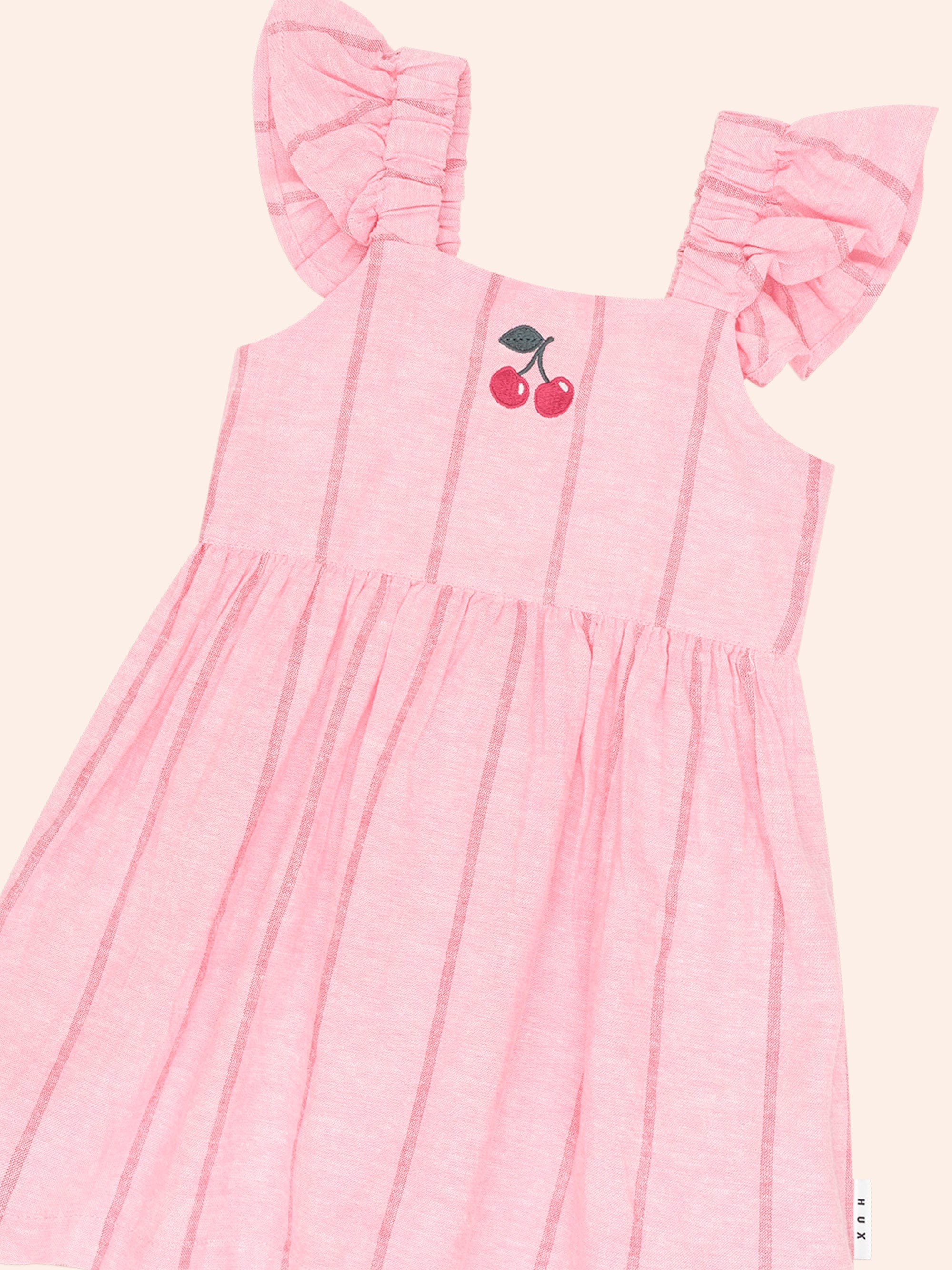 Raspberry Stripe Dress - Image 4