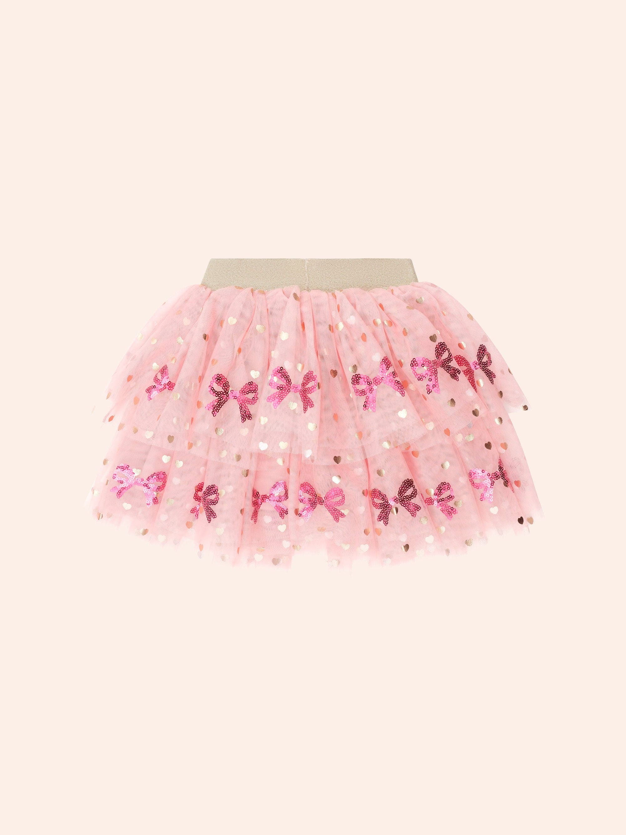 Sequin Bow Tiered Tulle Skirt - Image 4