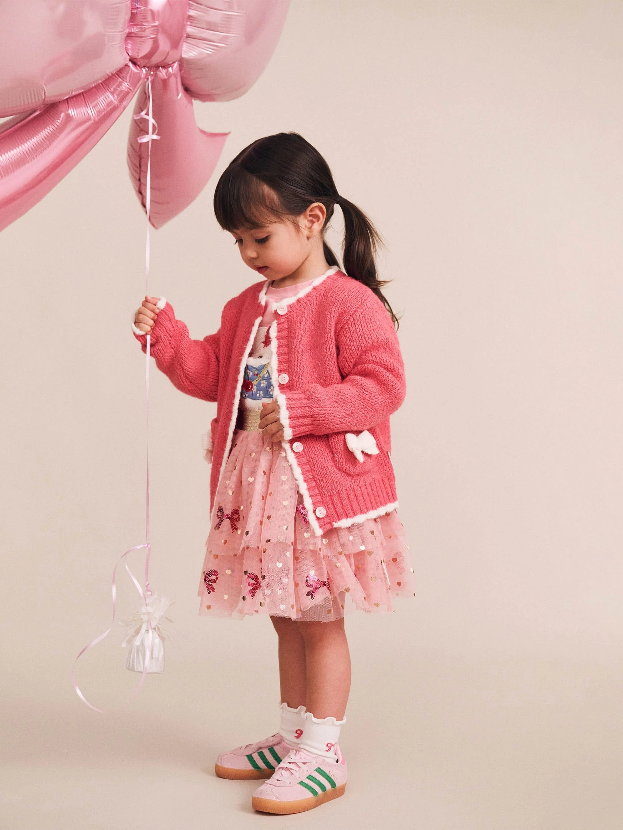 Sequin Bow Tiered Tulle Skirt - Image 5