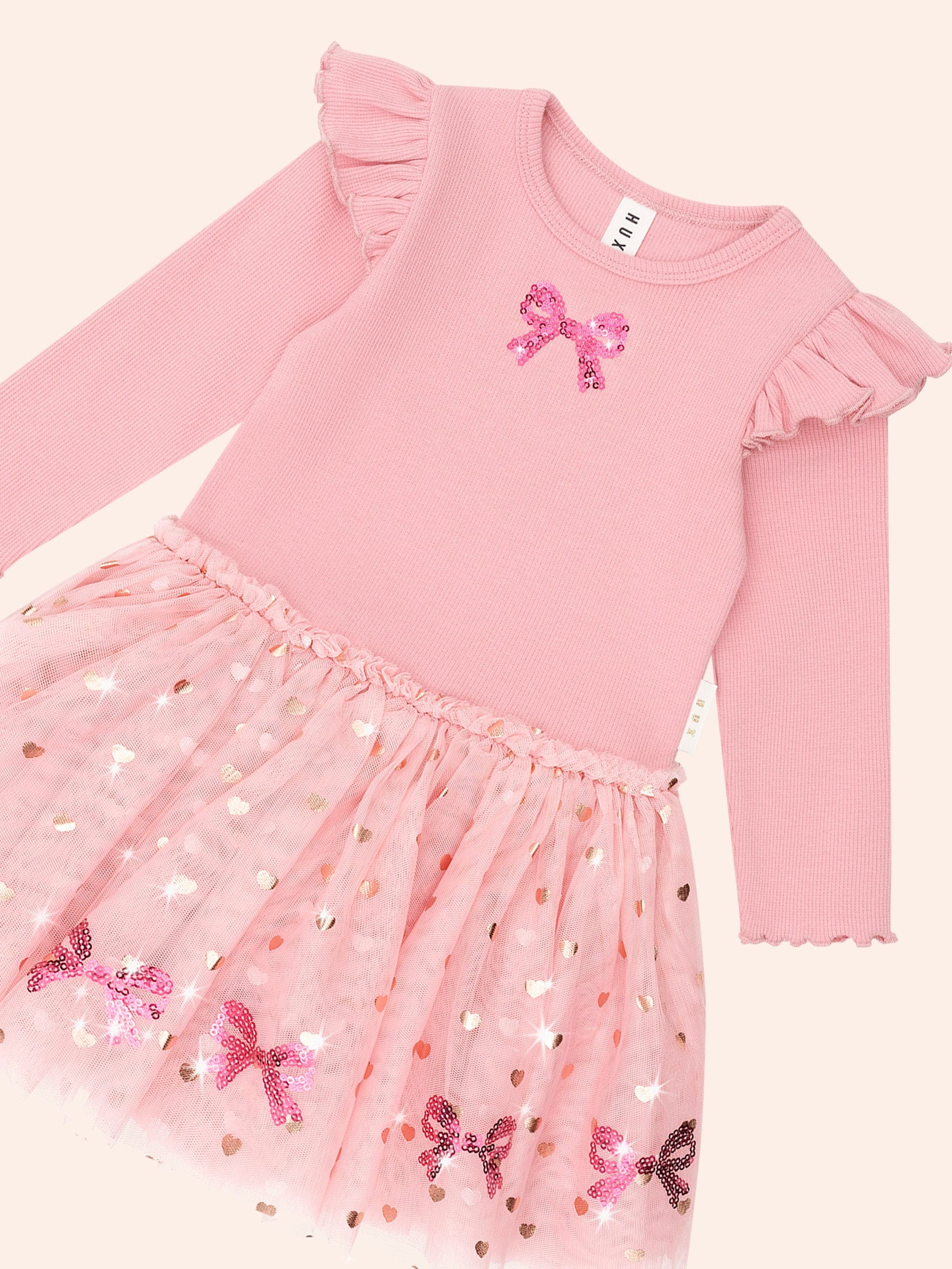 Sequin Bow Tulle Dress - Image 4