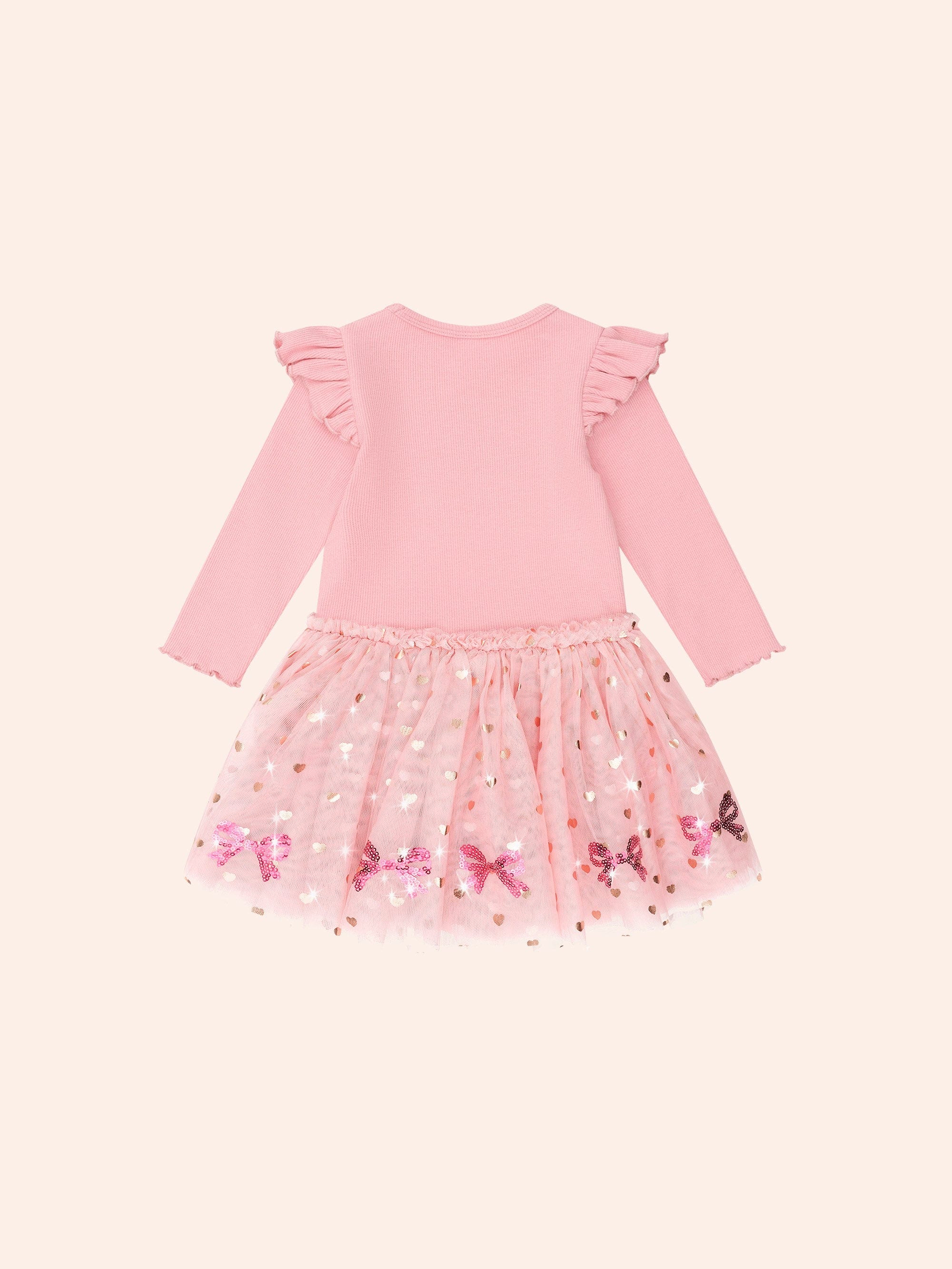 Sequin Bow Tulle Dress - Image 5