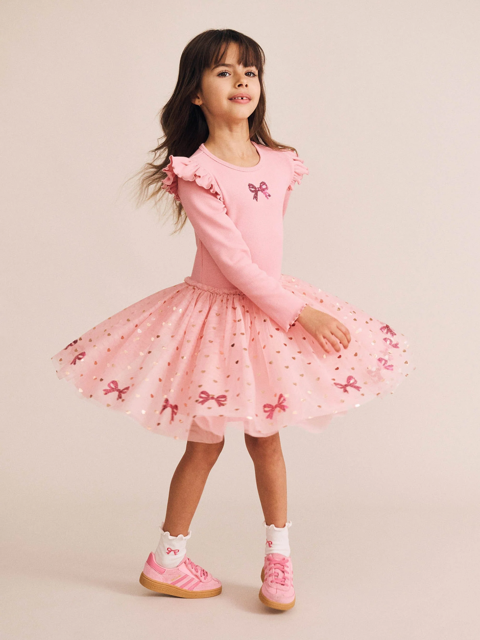 Sequin Bow Tulle Dress - Image 6