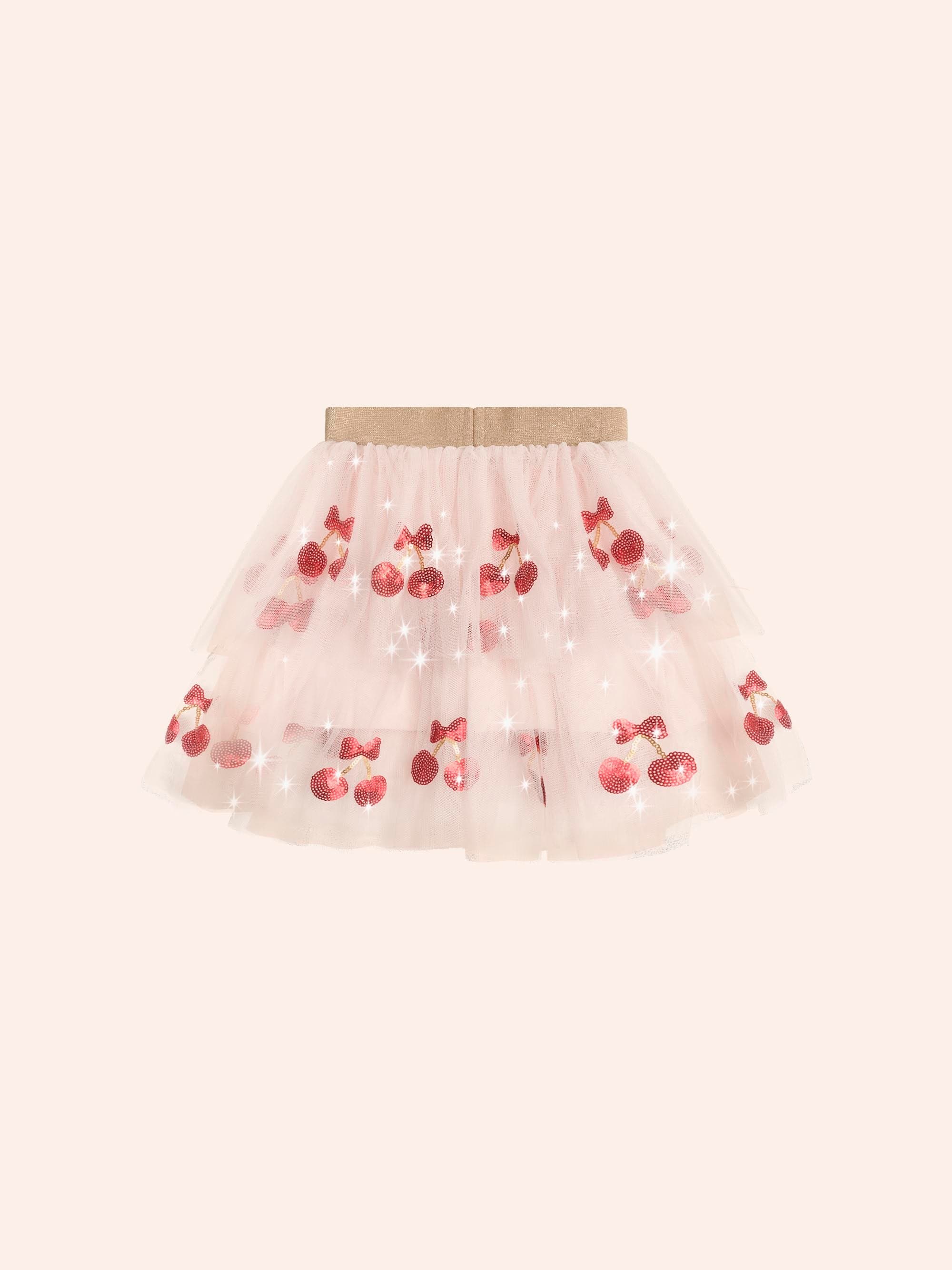 Sequin Cherry Pie Tulle Skirt - Image 3