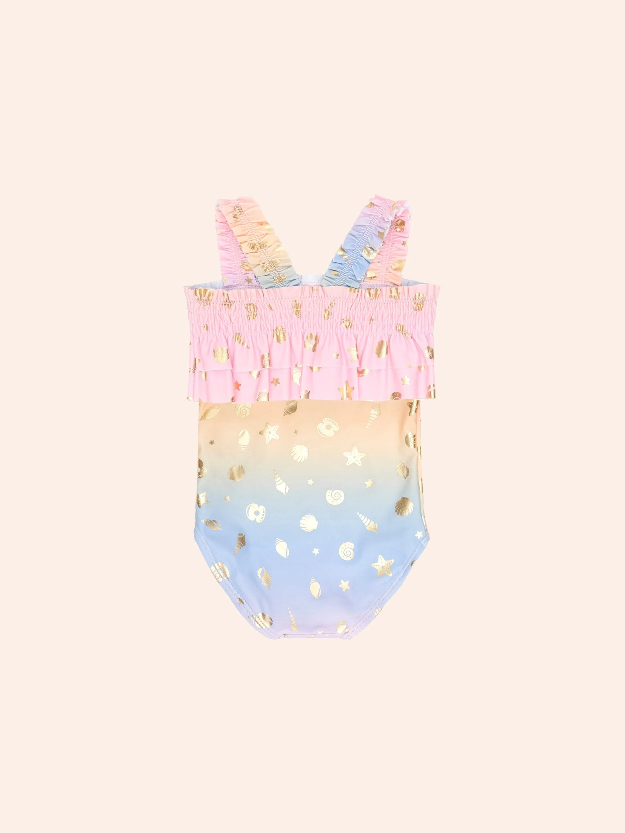 Shell Foil Strap Swimsuit - Image 3