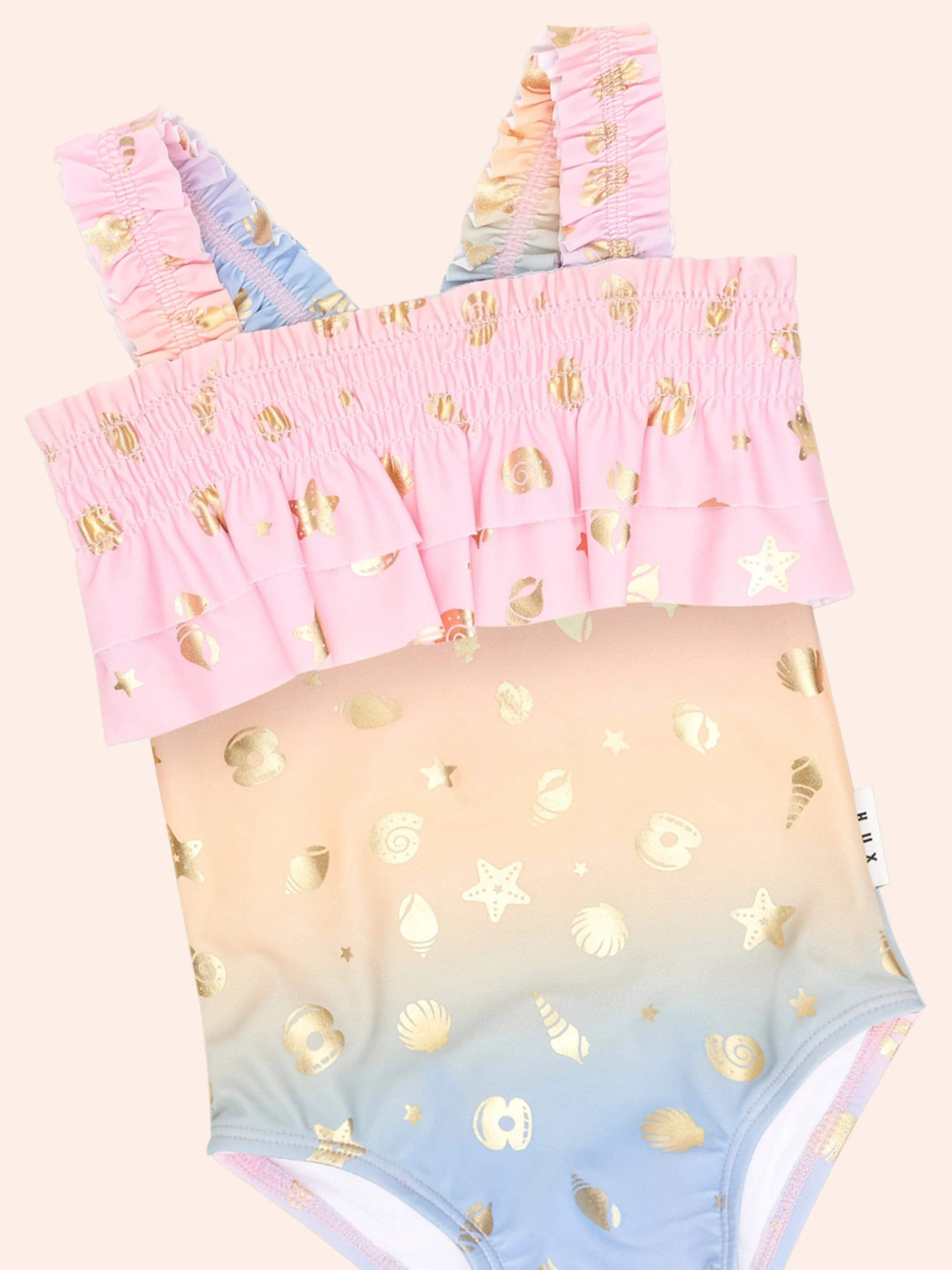 Shell Foil Strap Swimsuit - Image 4
