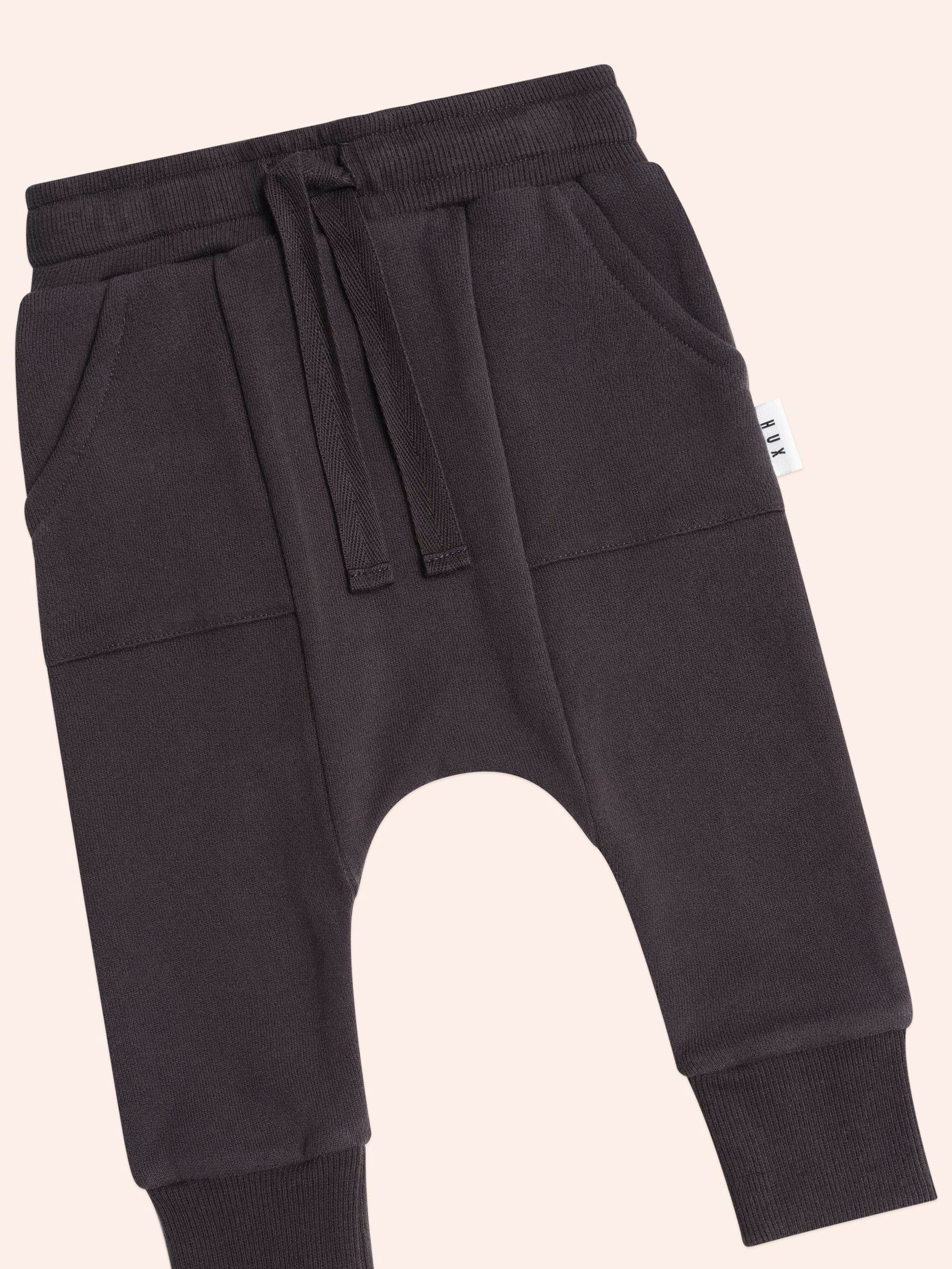 Slouchy Trackpants with Pockets Black - Image 4
