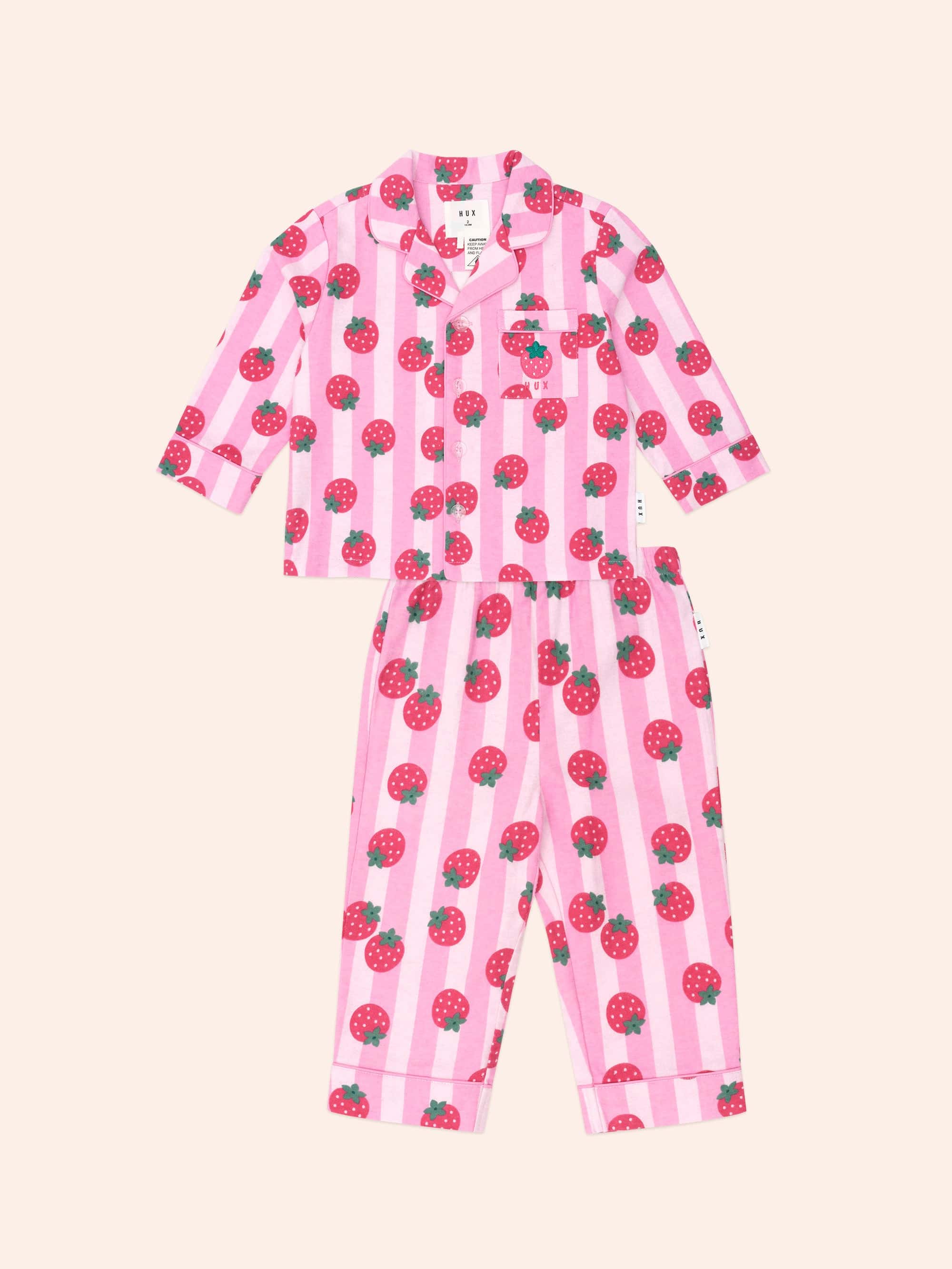 Strawberry Fields Forever Stripe Flannel Pj - Image 2