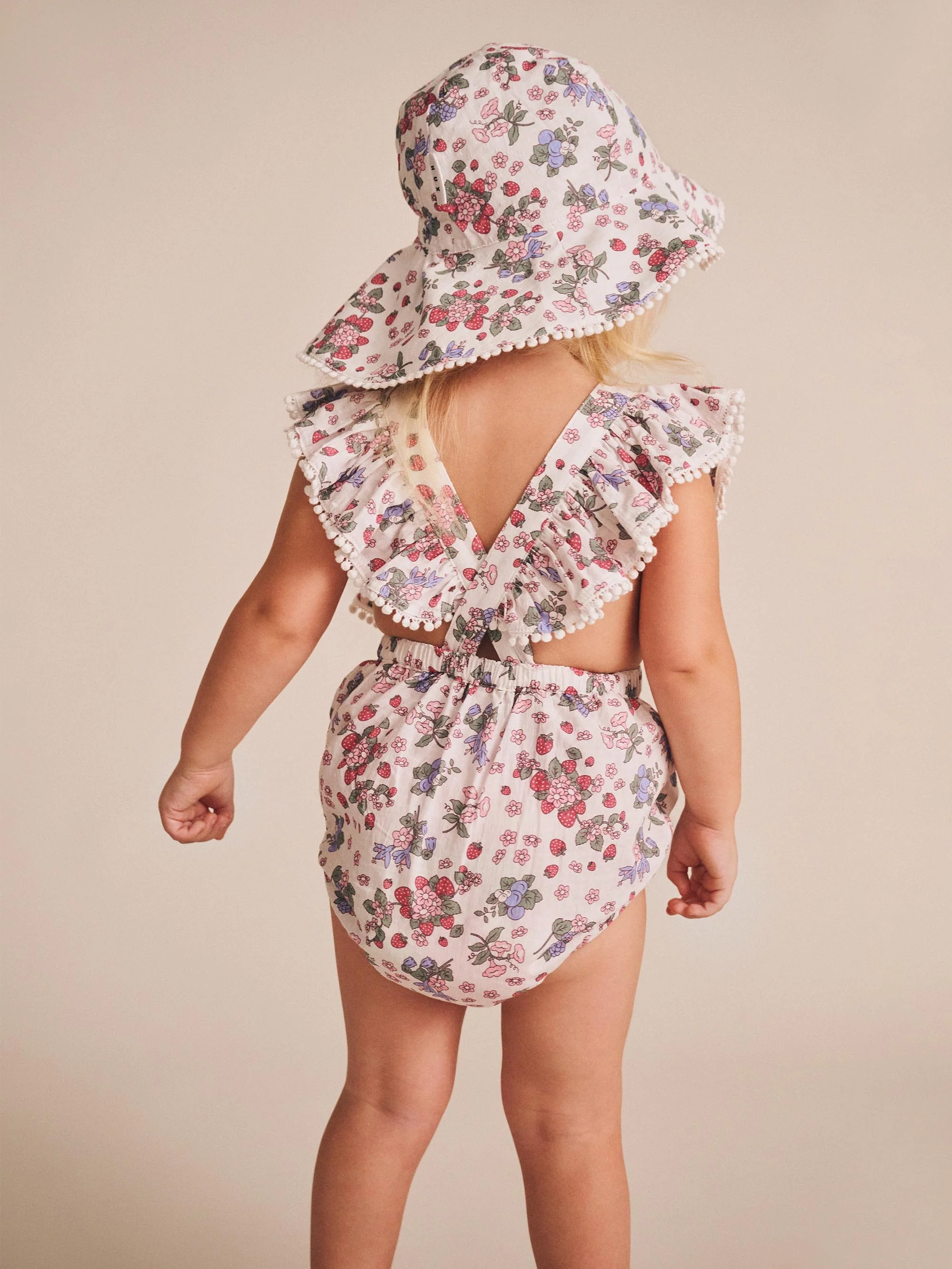 Strawberry Garden Playsuit Cream - Image 2