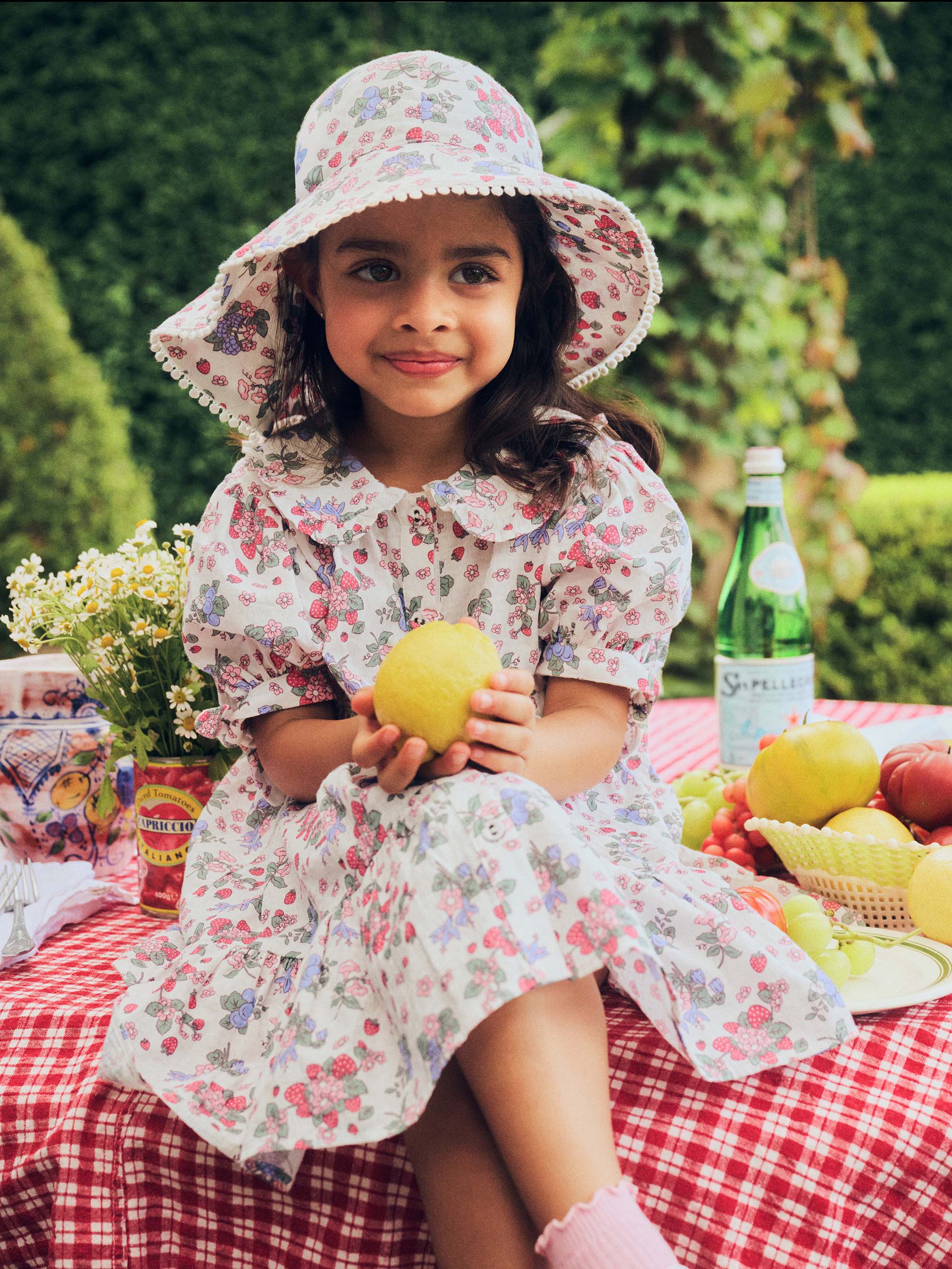 Strawberry Garden Tiered Smock Dress - Image 8