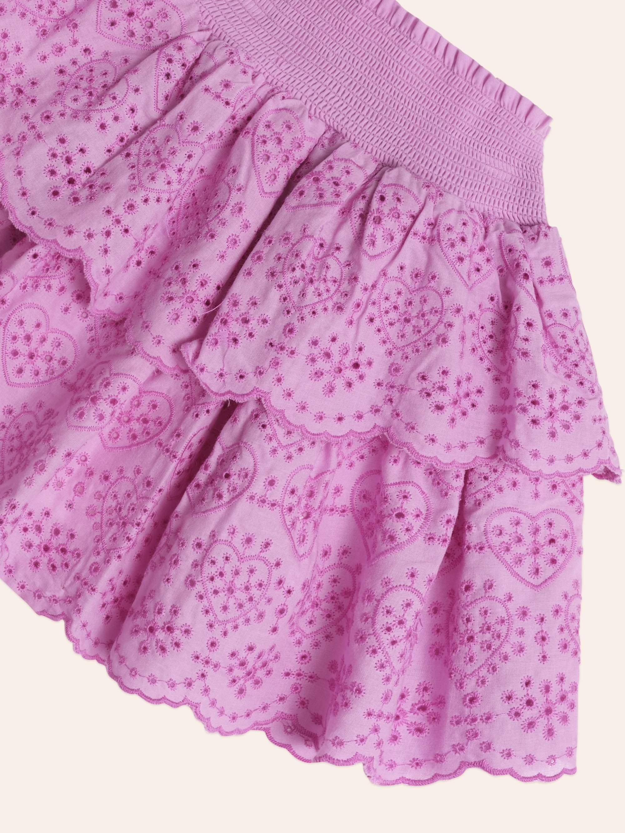 Tiered Broderie Skirt - Image 2