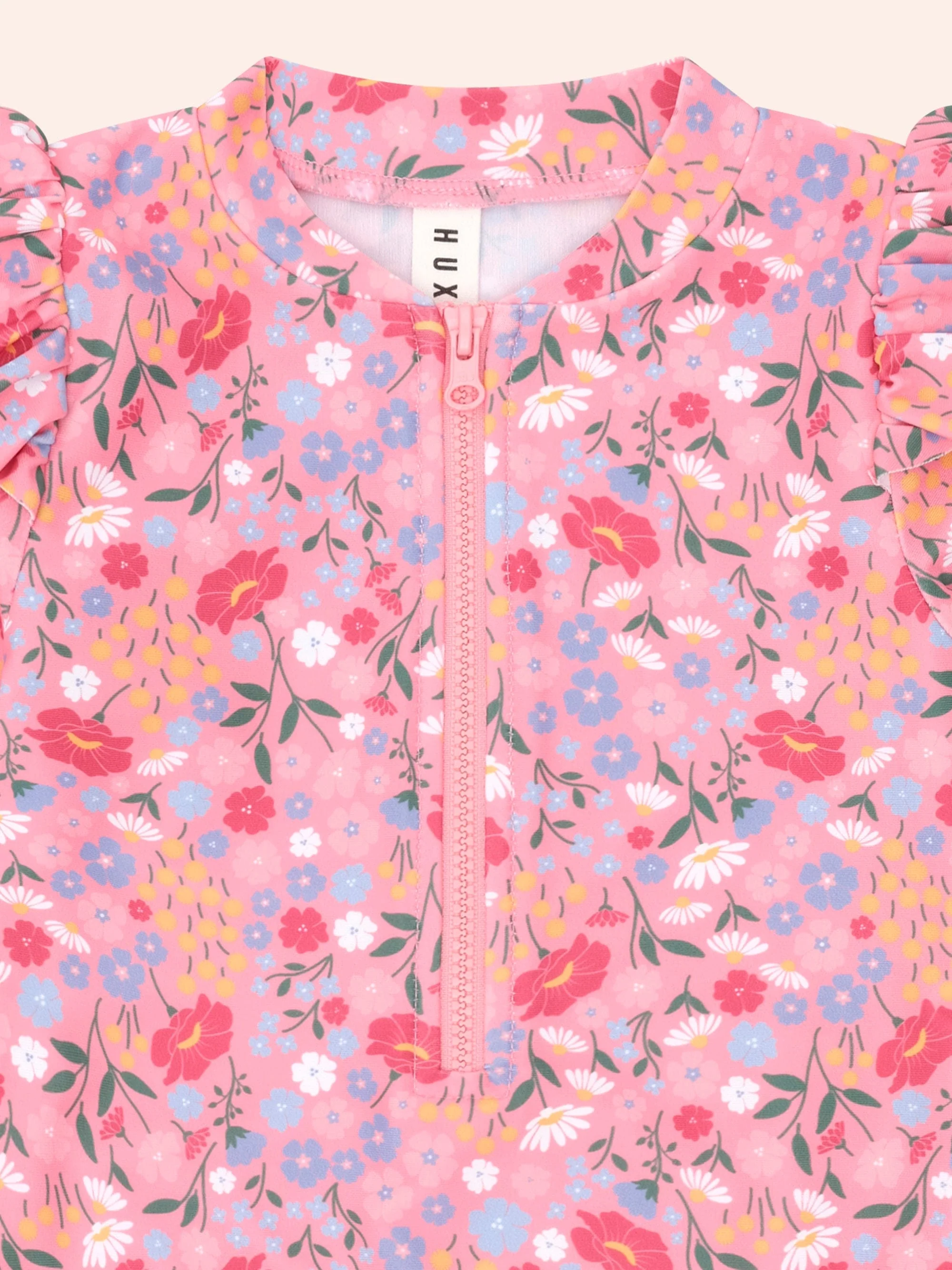 Vintage Floral Frill Swimsuit - Image 3